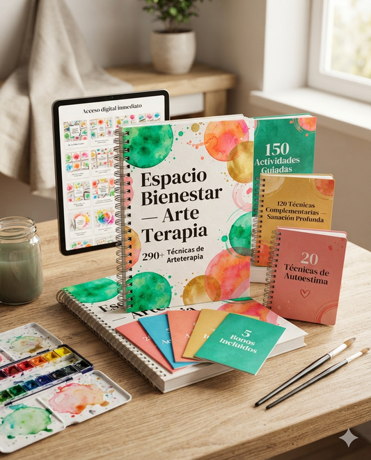 290+ Técnicas de Arteterapia + 5 bonos de regalo